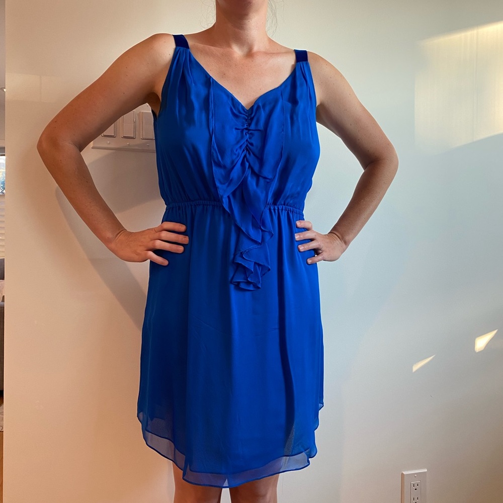 Rebecca Taylor Blue Sleeveless Dress (size 6)